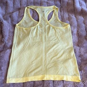 Lululemon Swiftly Yellow Racerback Tank Top